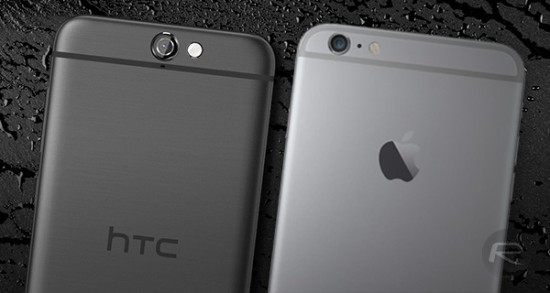 [觀點] HTC One A9 抄襲 iPhone 6s 背面設計一說 HTC-One-A9-iPhone-6s-550x293