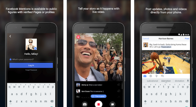 android facebook mentions