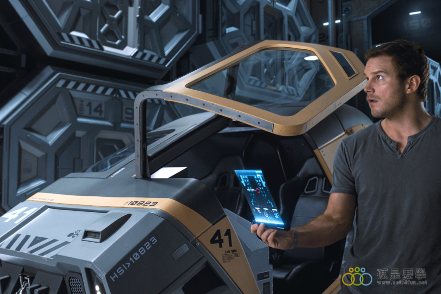 Chris Pratt stars as Jim in Columbia Pictures' PASSENGERS.
