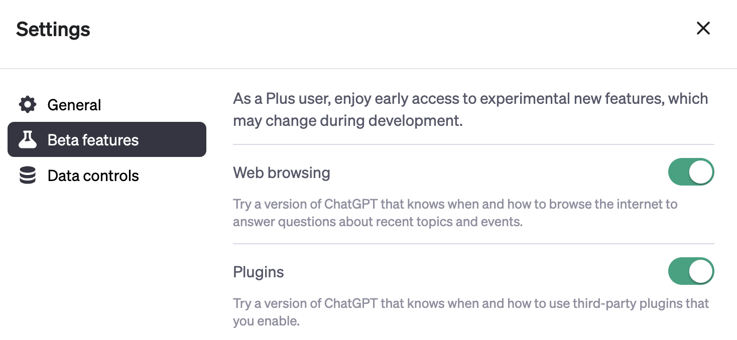 ChatGPT 開放外掛(Plug-in)、網頁瀏覽功能了!ChatGPT Plus 訂閱戶專享 IMG_5878 ChatGPT 開放外掛(Plug-in)、網頁瀏覽功能了!ChatGPT Plus 訂閱戶專享 IMG_5878