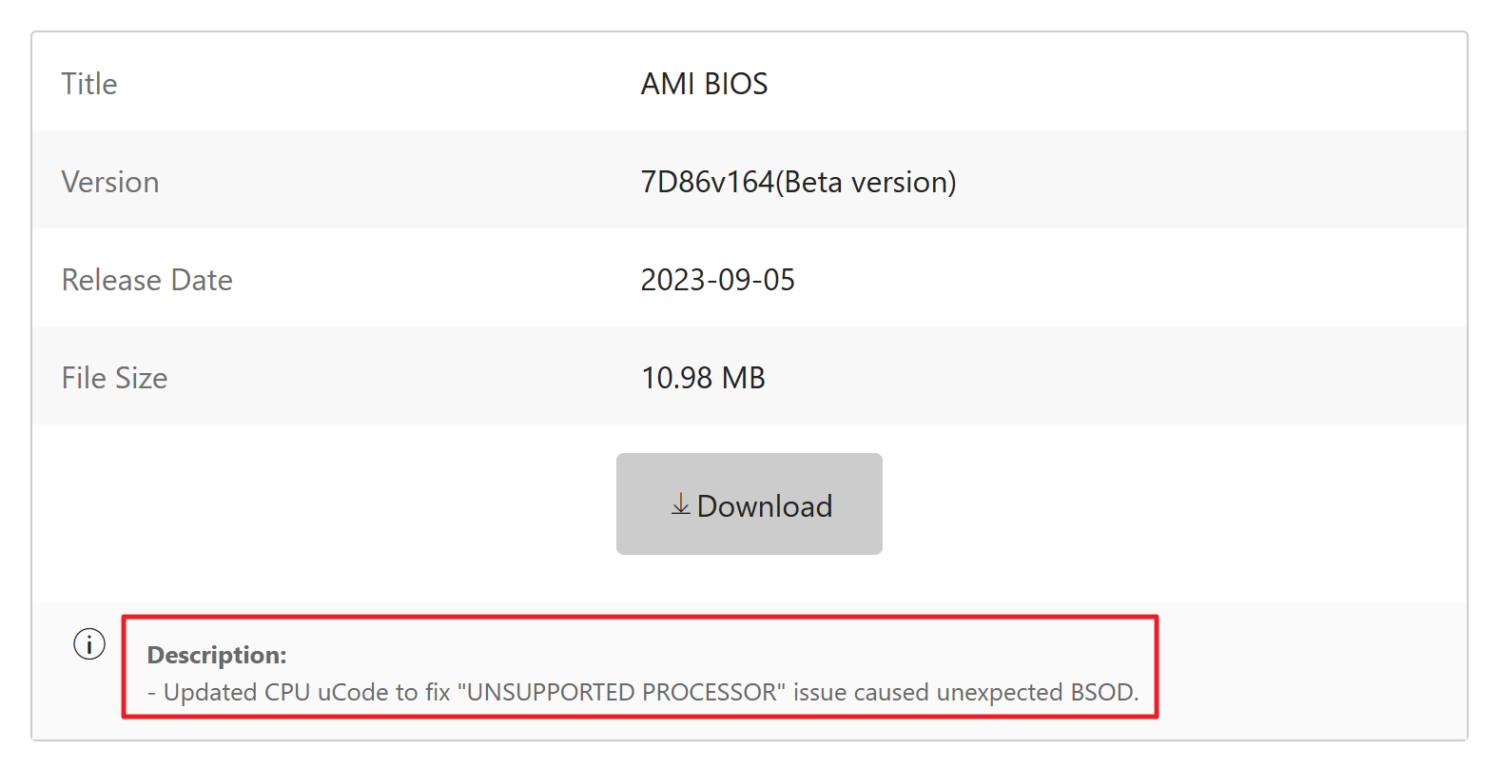 Windows 11 更新 (KB5029351) 藍色畫面當機有解了！微星推出 BIOS 更新 image-4-1500x769