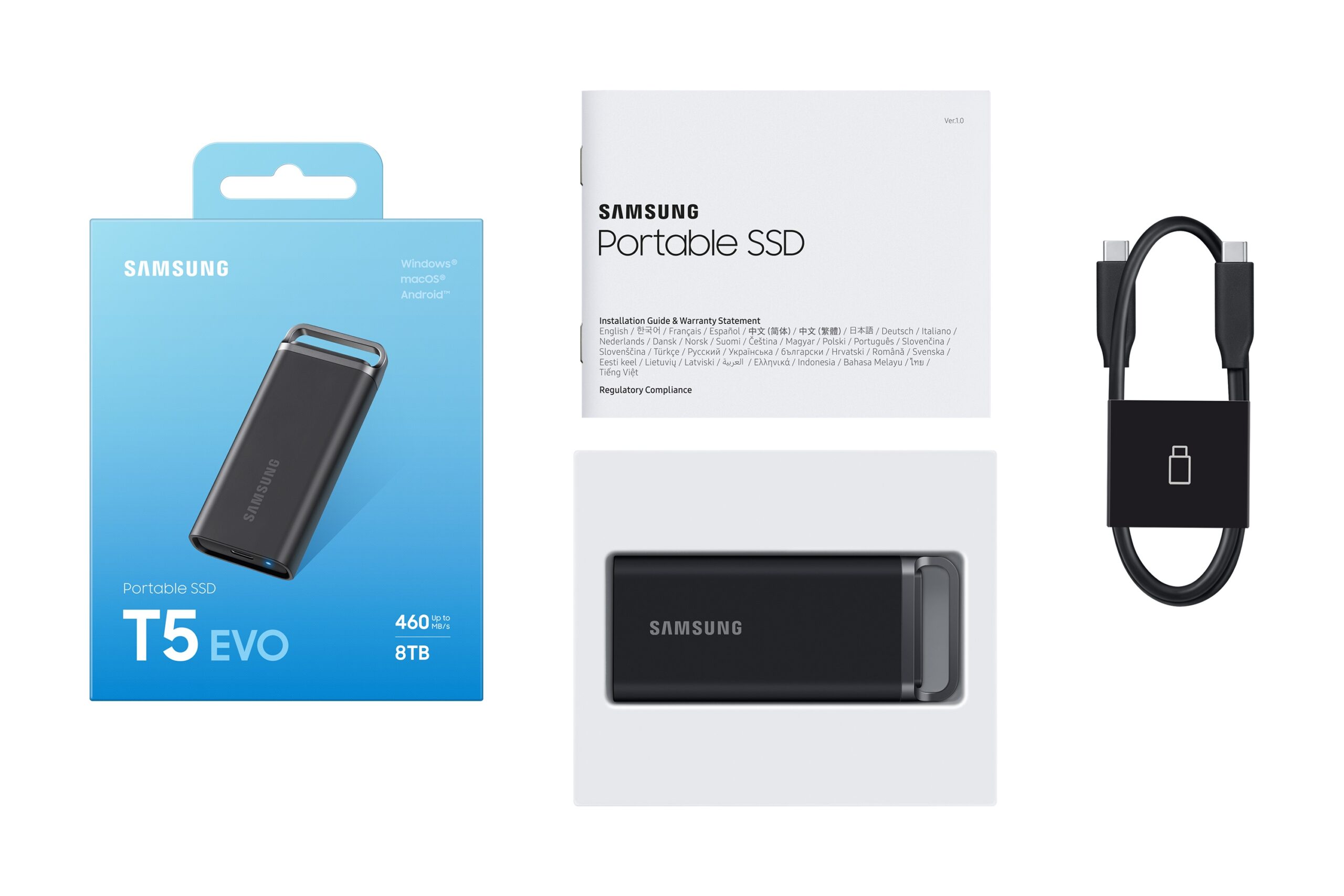 三星將推出 T5 EVO 移動固態硬碟,容量最高達 8TB,讀寫速度可達 460MB! 【新聞圖片01】三星推出T5-EVO移動固態硬碟-scaled 三星將推出 T5 EVO 移動固態硬碟,容量最高達 8TB,讀寫速度可達 460MB! 【新聞圖片01】三星推出T5-EVO移動固態硬碟-scaled