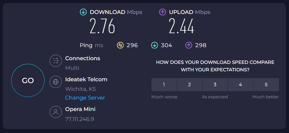 Opera 瀏覽器提供不限速免費 VPN,下載速度超過 250M! image-25 Opera 瀏覽器提供不限速免費 VPN,下載速度超過 250M! image-25