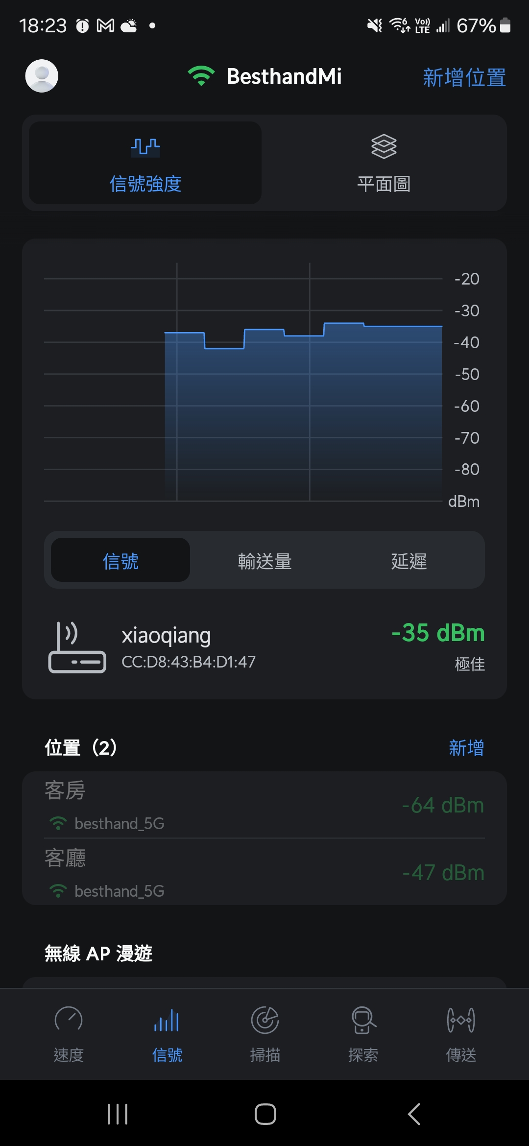 小米 AX3000T 評測:高 CP 值的高速 WIFI 6 路由器 Screenshot_20240515_182349_WiFiman 小米 AX3000T 評測:高 CP 值的高速 WIFI 6 路由器 Screenshot_20240515_182349_WiFiman