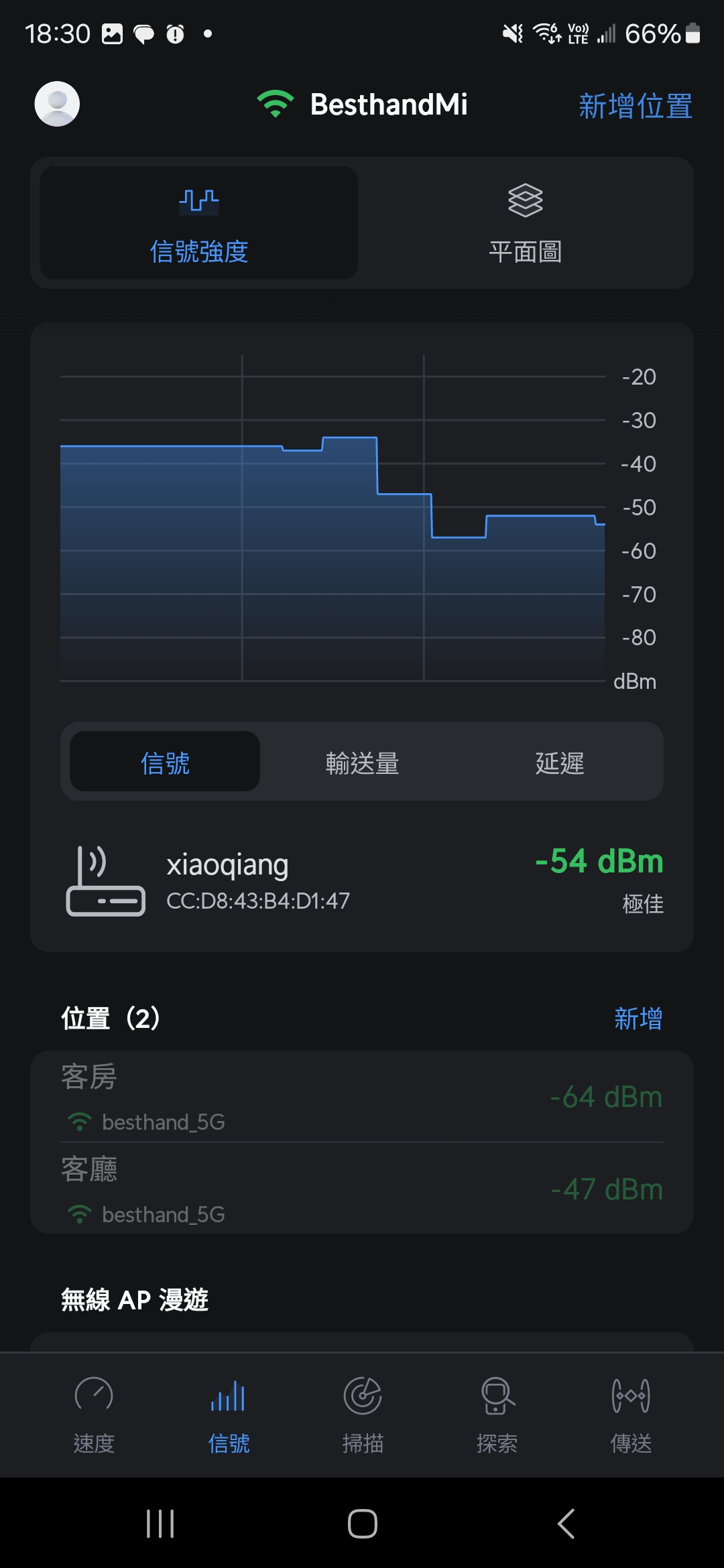 小米 AX3000T 評測:高 CP 值的高速 WIFI 6 路由器 Screenshot_20240515_183030_WiFiman 小米 AX3000T 評測:高 CP 值的高速 WIFI 6 路由器 Screenshot_20240515_183030_WiFiman