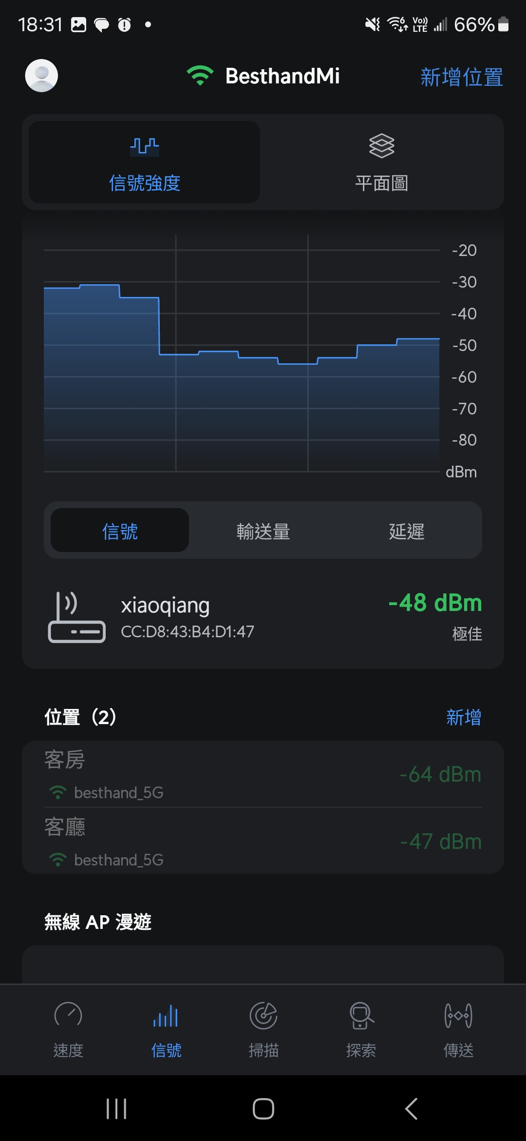 小米 AX3000T 評測:高 CP 值的高速 WIFI 6 路由器 Screenshot_20240515_183142_WiFiman 小米 AX3000T 評測:高 CP 值的高速 WIFI 6 路由器 Screenshot_20240515_183142_WiFiman
