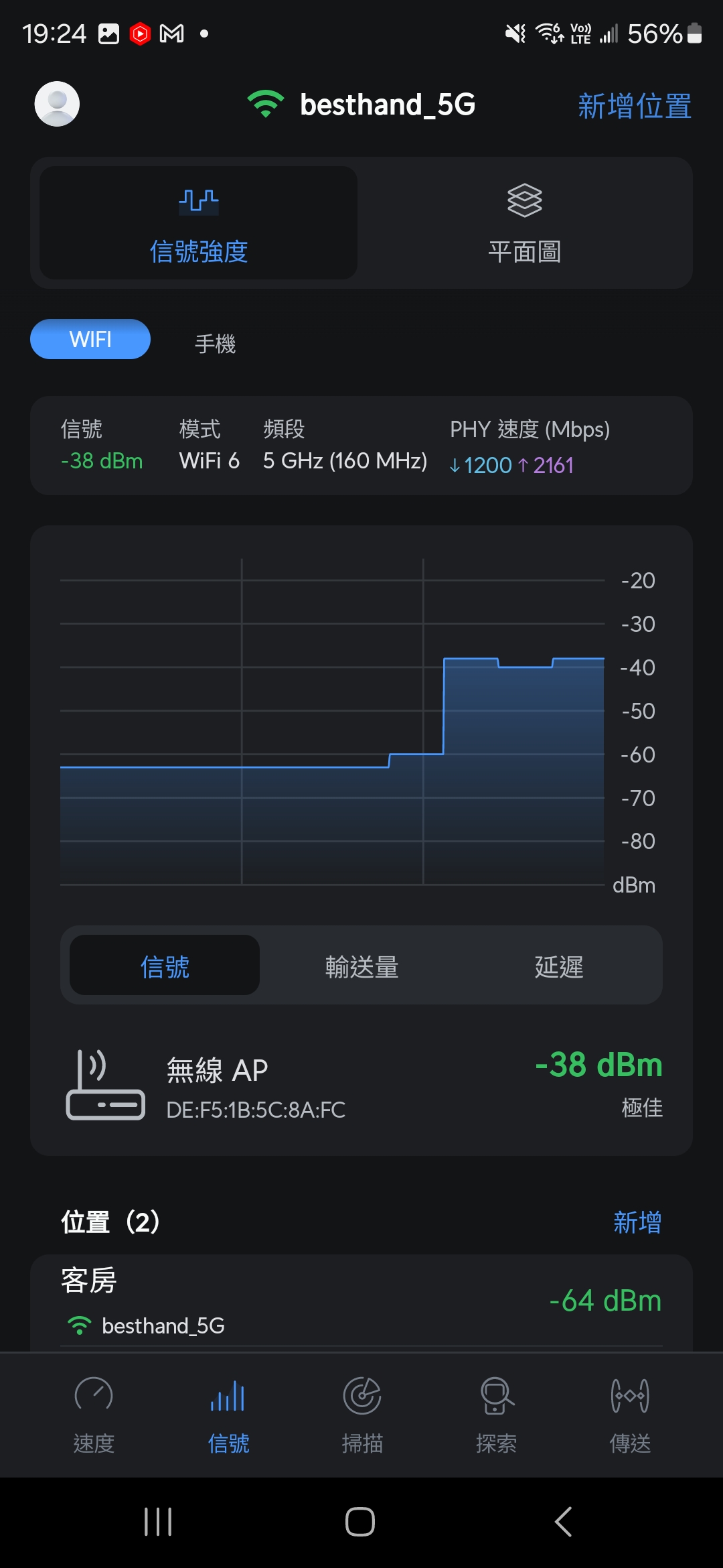 小米 AX3000T 評測:高 CP 值的高速 WIFI 6 路由器 Screenshot_20240515_192422_WiFiman 小米 AX3000T 評測:高 CP 值的高速 WIFI 6 路由器 Screenshot_20240515_192422_WiFiman