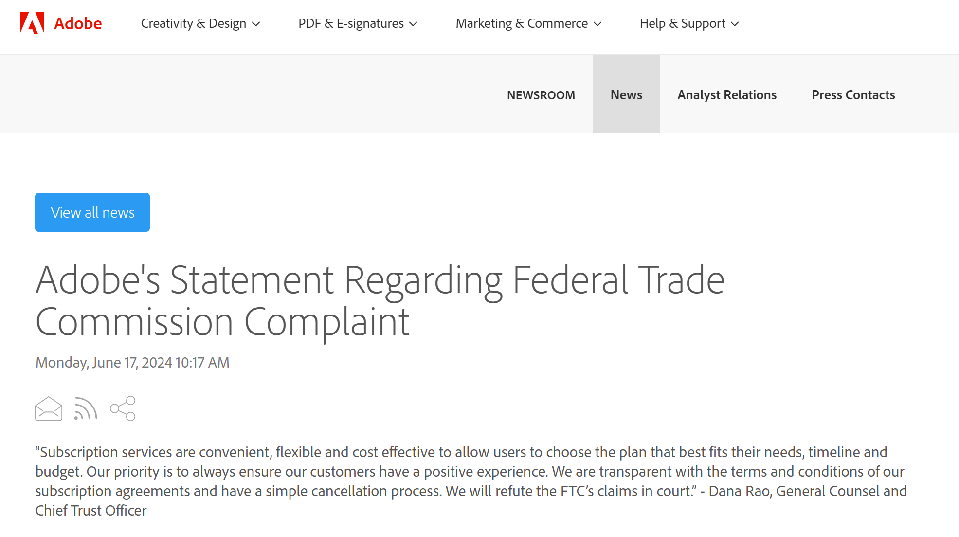 隱瞞高額退訂費用,美國聯邦貿易委員會 (FTC) 起訴 Adobe image-59 隱瞞高額退訂費用,美國聯邦貿易委員會 (FTC) 起訴 Adobe image-59