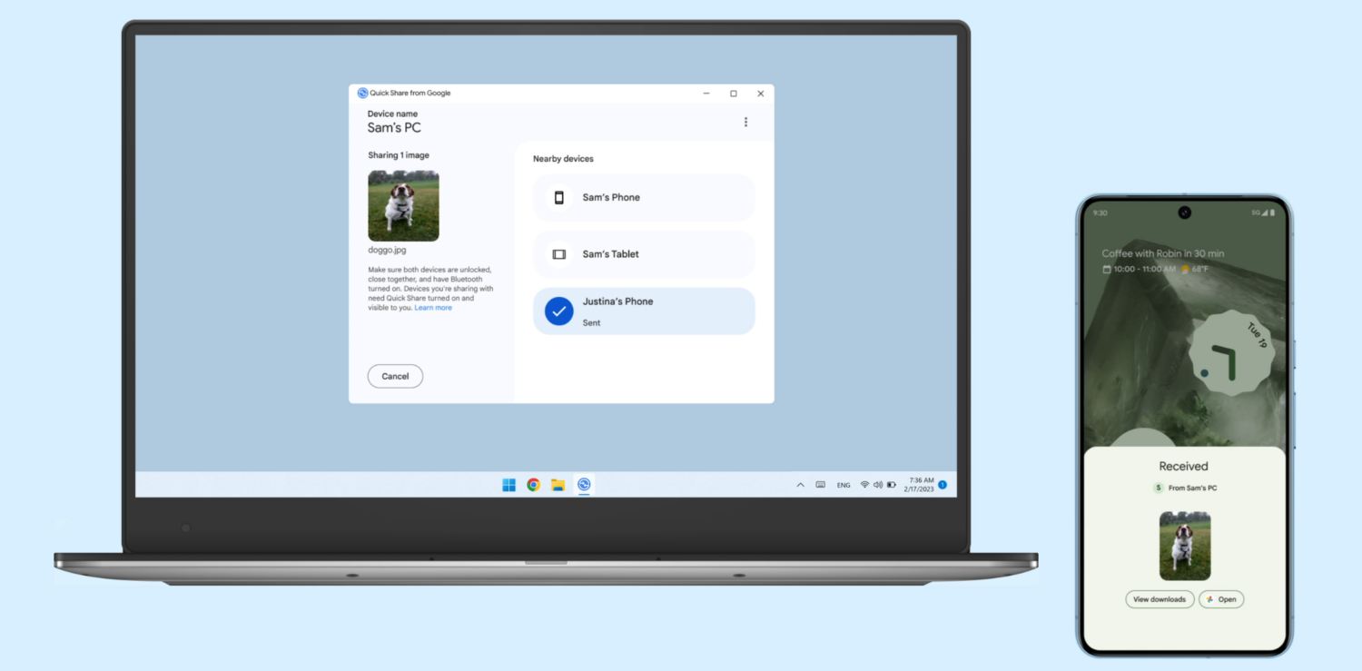 Windows 和 Android 手機高速傳檔,Windows 版「快速分享 (Quick Share)」來了! image-17-1500x739 Windows 和 Android 手機高速傳檔,Windows 版「快速分享 (Quick Share)」來了! image-17-1500x739
