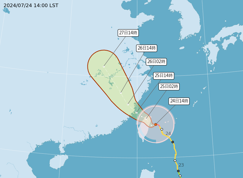 不斷更新/強颱凱米龜速,這些縣市7/25停班停課 (統整) image-46 不斷更新/強颱凱米龜速,這些縣市7/25停班停課 (統整) image-46