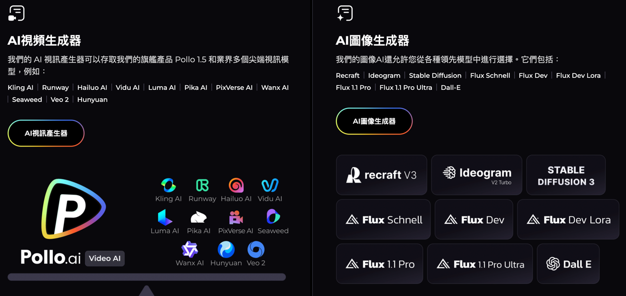 Pollo.ai:一站式生成創意影片神器,揮別熬夜爆肝人生 pollo-ai-model Pollo.ai:一站式生成創意影片神器,揮別熬夜爆肝人生 pollo-ai-model