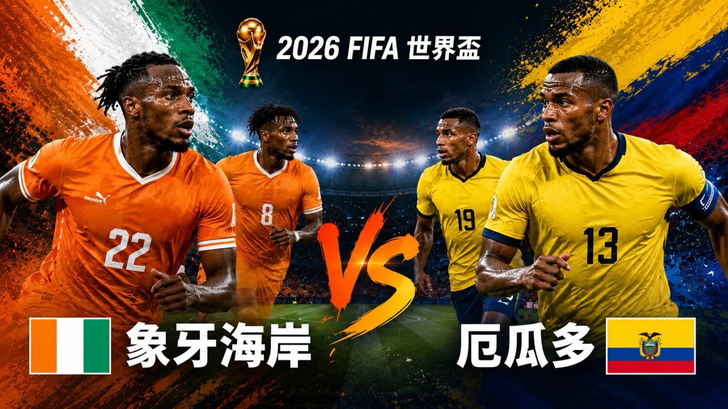 [LIVE 🔴] 象牙海岸 vs 厄瓜多 2026 FIFA 網路直播線上看、電視免費轉播