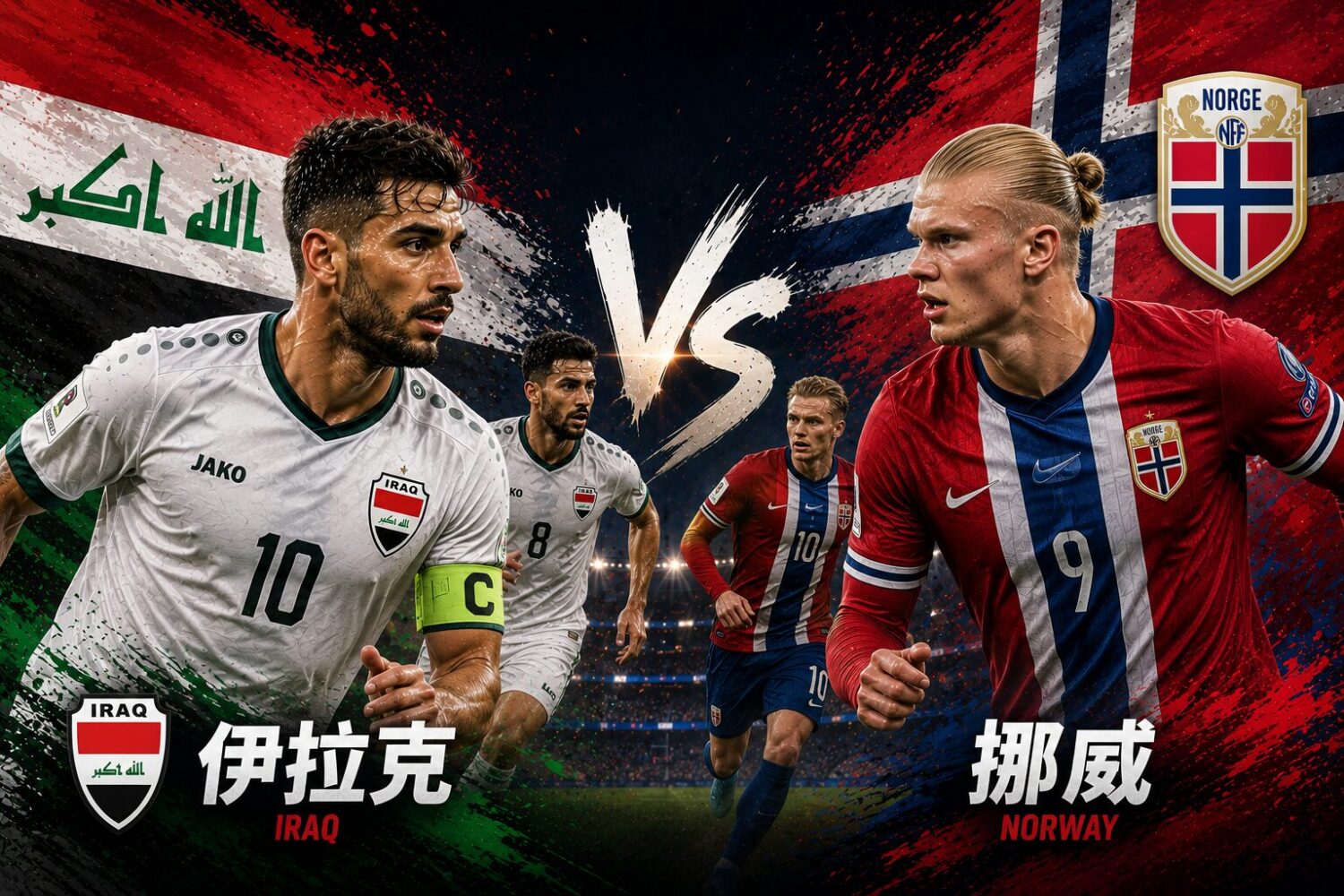 [LIVE 🔴] 伊拉克 vs 挪威 2026 FIFA 網路直播線上看、電視免費轉播