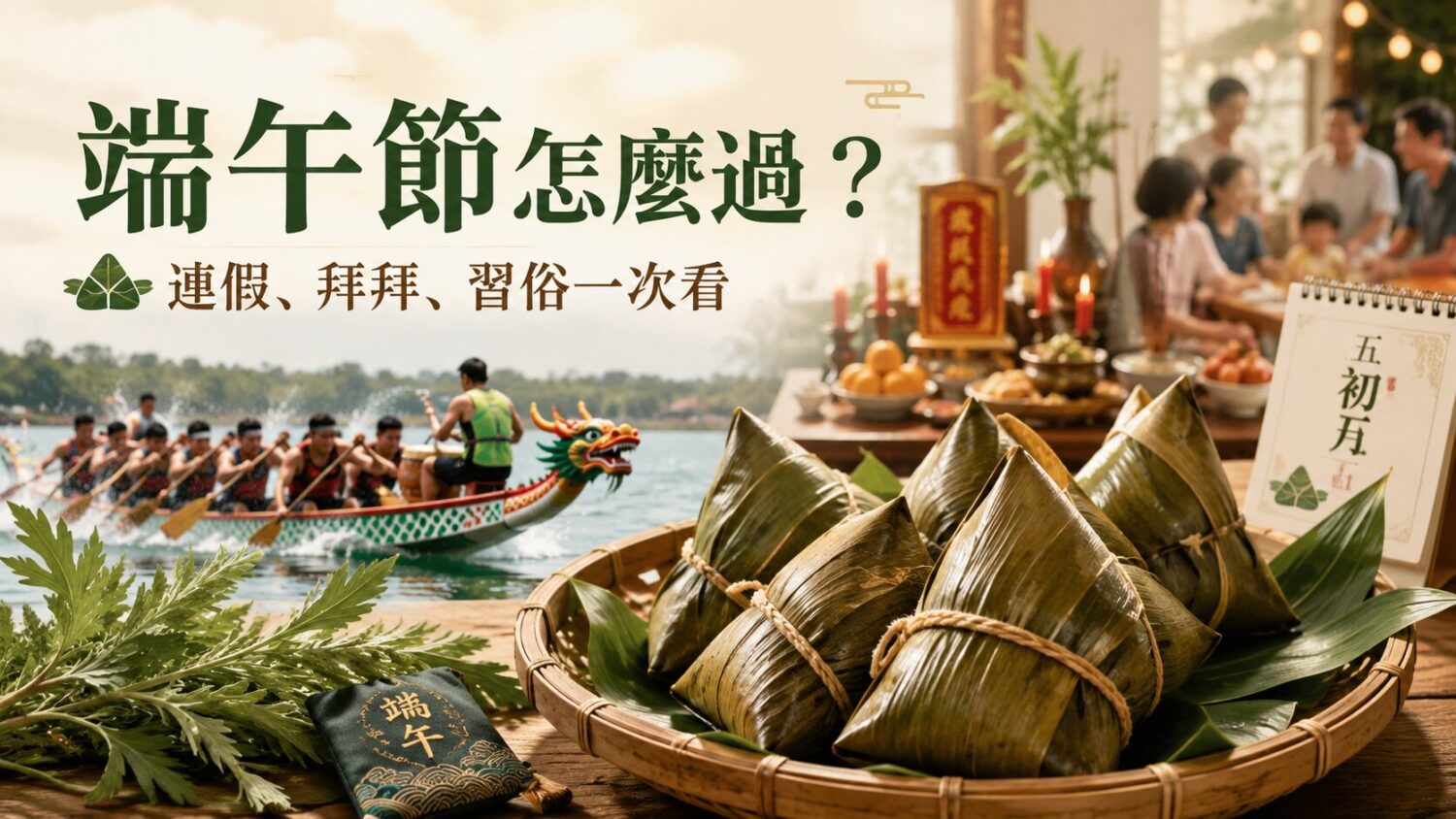 端午節怎麼過？連假、拜拜、習俗與英文說法一次看
