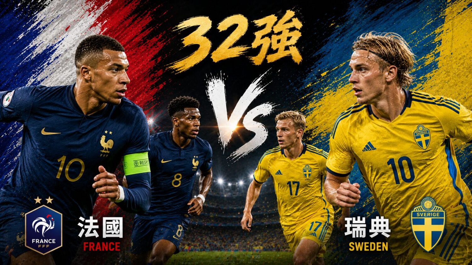 [直播🔴] 世足 32強 | 法國 vs 瑞典 網路直播線上看、電視免費轉播 (含愛爾達、Hami Video)